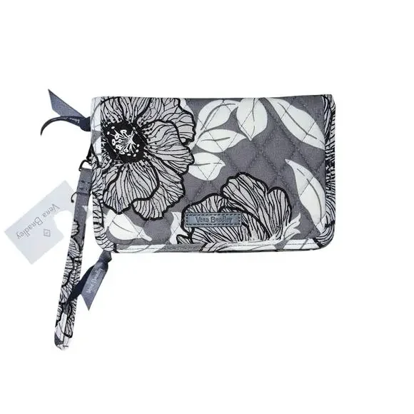 Vera Bradley RFID 3-in-1 Crossbody Bag in Cotton, Moon Shadow Meadow, New - Picture 6 of 7